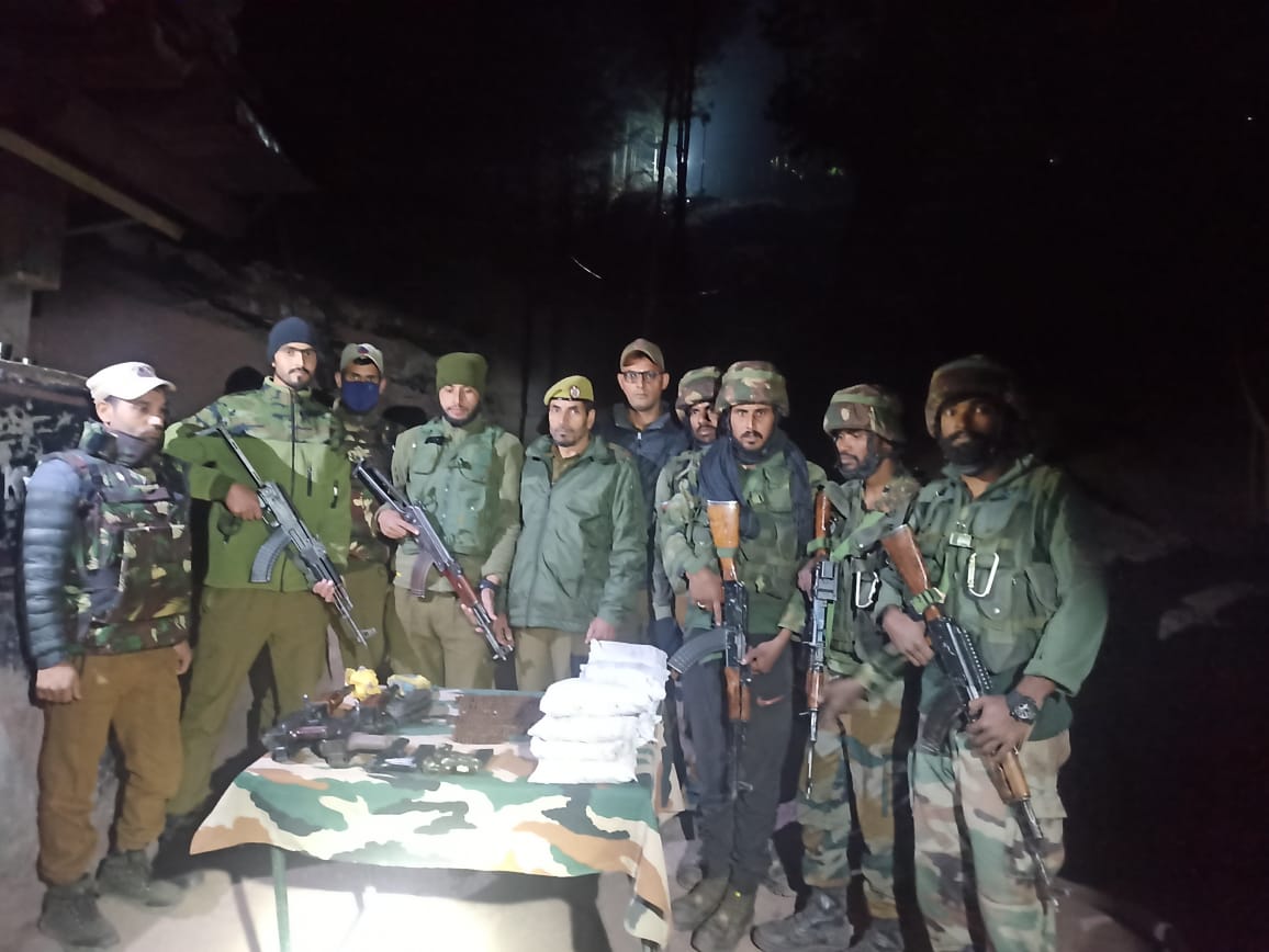 'Arms, Ammunition Along With Narcotics Recovered in Baramulla: Police'